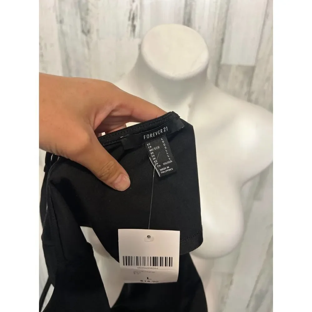 Forever 21 black crop top
